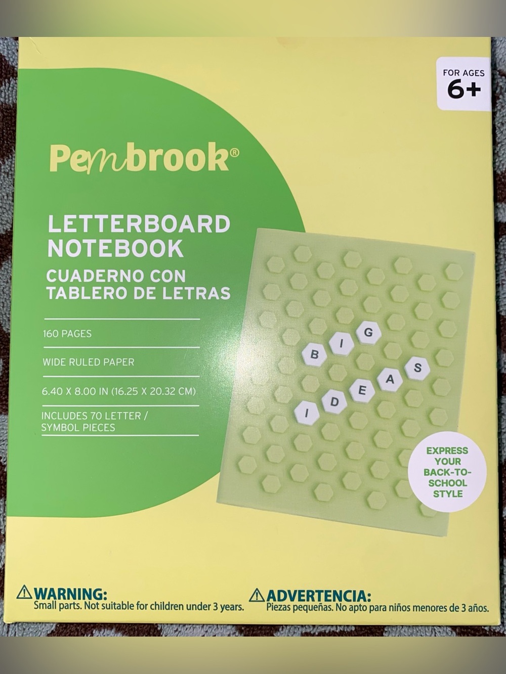 Letterboard notebook New green